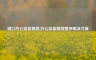 城口办公设备租赁,办公设备租赁整体解决方案