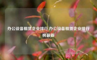 办公设备租赁企业排行,办公设备租赁企业排行榜最新