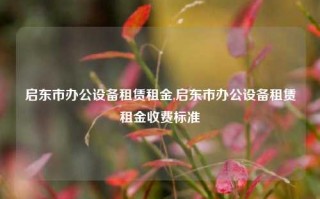 启东市办公设备租赁租金,启东市办公设备租赁租金收费标准