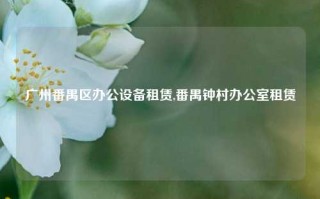 广州番禺区办公设备租赁,番禺钟村办公室租赁