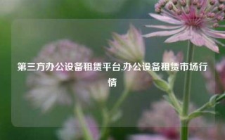 第三方办公设备租赁平台,办公设备租赁市场行情