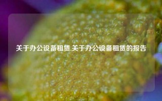 关于办公设备租赁,关于办公设备租赁的报告