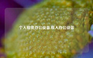 个人租赁办公设备,租入办公设备