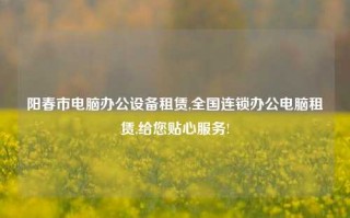 阳春市电脑办公设备租赁,全国连锁办公电脑租赁,给您贴心服务!