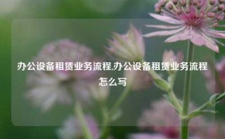 办公设备租赁业务流程,办公设备租赁业务流程怎么写