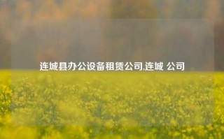 连城县办公设备租赁公司,连城 公司