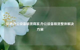 彩色办公设备租赁商家,办公设备租赁整体解决方案