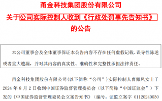 甬金股份实控人内幕交易，罚没超600万元