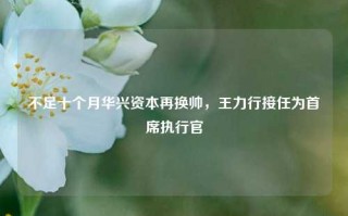 不足十个月华兴资本再换帅，王力行接任为首席执行官