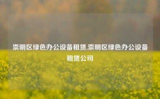 崇明区绿色办公设备租赁,崇明区绿色办公设备租赁公司