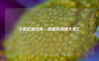 小肯尼迪效应：美国医药股大逃亡