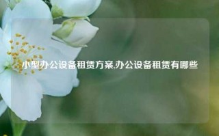 小型办公设备租赁方案,办公设备租赁有哪些