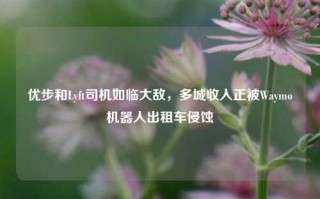 优步和Lyft司机如临大敌，多城收入正被Waymo机器人出租车侵蚀