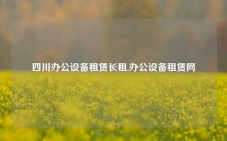 四川办公设备租赁长租,办公设备租赁网