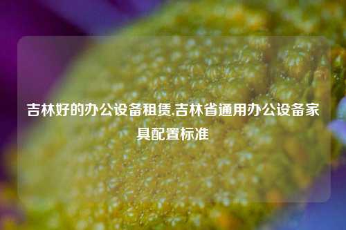 吉林好的办公设备租赁,吉林省通用办公设备家具配置标准-第1张图片-合肥慧帆商贸有限公司