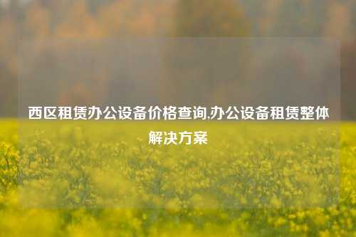 西区租赁办公设备价格查询,办公设备租赁整体解决方案-第1张图片-合肥慧帆商贸有限公司