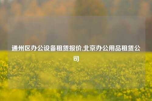 通州区办公设备租赁报价,北京办公用品租赁公司-第1张图片-合肥慧帆商贸有限公司