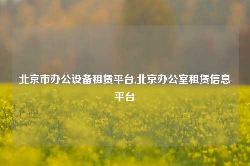 北京市办公设备租赁平台,北京办公室租赁信息平台-第1张图片-合肥慧帆商贸有限公司