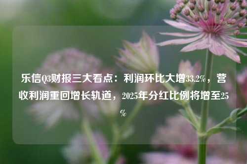 乐信Q3财报三大看点：利润环比大增33.2%，营收利润重回增长轨道，2025年分红比例将增至25%-第1张图片-合肥慧帆商贸有限公司