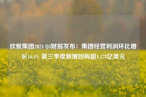 欢聚集团2024 Q3财报发布：集团经营利润环比增长16.4% 第三季度新增回购超1.178亿美元-第1张图片-合肥慧帆商贸有限公司