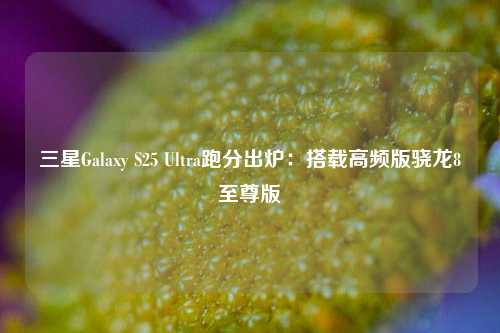 三星Galaxy S25 Ultra跑分出炉：搭载高频版骁龙8至尊版-第1张图片-合肥慧帆商贸有限公司