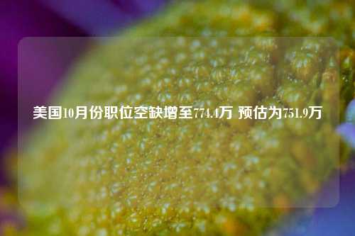 美国10月份职位空缺增至774.4万 预估为751.9万-第1张图片-合肥慧帆商贸有限公司